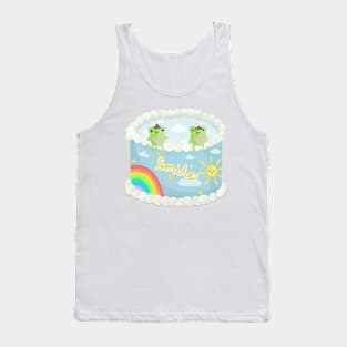 happy lil frog cake Tank Top